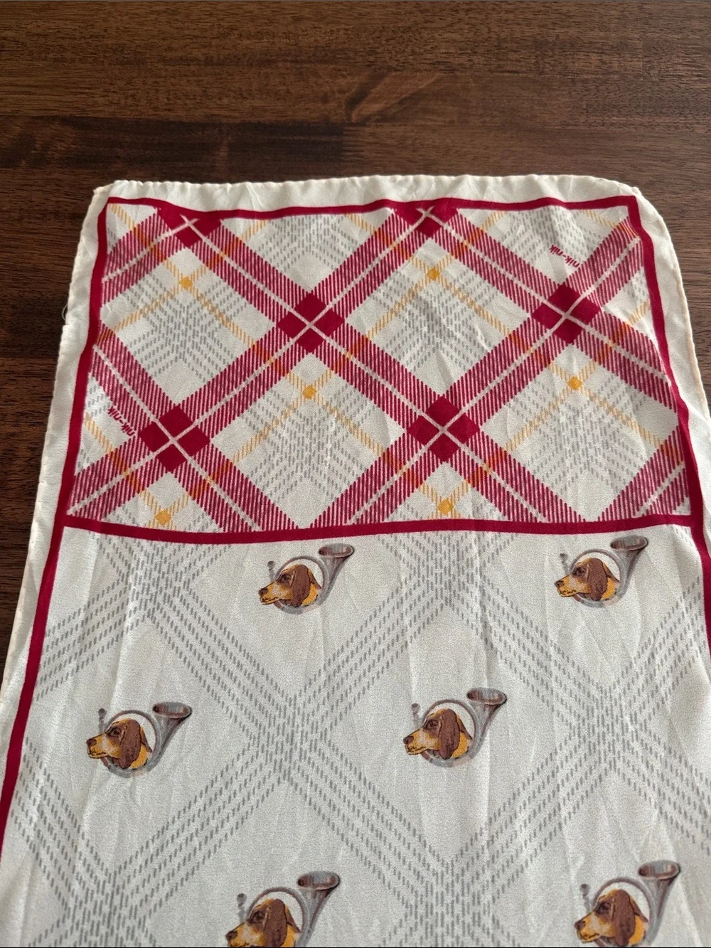Nik Nik hunting dog and horn scarf